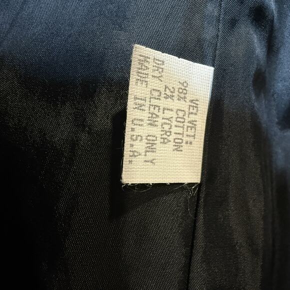 Vintage Gemma Kahng Bergdorf Goodman Black Velvet Bow Blazer Jacket Sz 8 - Picture 10 of 13